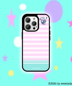 【PRE-ORDER】 (KiRiRii) Epoxy Phone Case – Black Edge (a) floral heart (shipment within August)