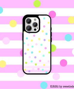 【PRE-ORDER】 (KiRiRii) Epoxy Phone Case – Black Edge (c) dot dot dot (shipment within August)