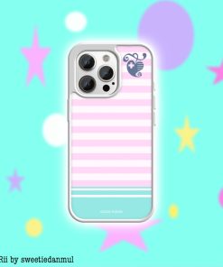【PRE-ORDER】 (KiRiRii) Epoxy Phone Case – Silver Case (a) floral heart (shipment within August)