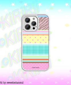 【PRE-ORDER】 (KiRiRii) Epoxy Phone Case – Silver Case (b) color combo (shipment within August)