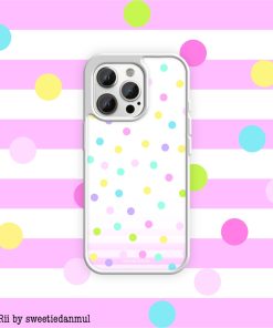 【PRE-ORDER】 (KiRiRii) Epoxy Phone Case – Silver Case (c) dot dot dot (shipment within August)