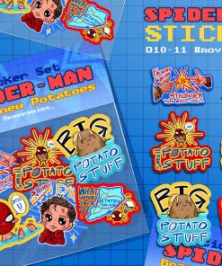 【PRE-ORDER】 Spider-Man Brand New Potatoes Sticker (shipment within November)