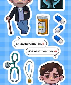 House MD Hilson Glitter Sticker Sheet