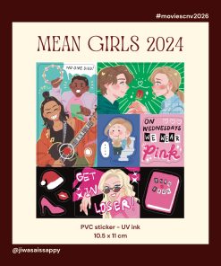 Mean Girls 2024 sticker sheet