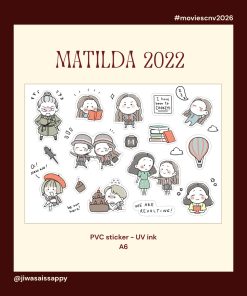 Matilda The Musical 2022 sticker sheet
