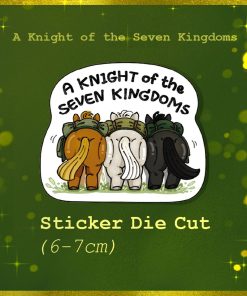 Trio Horse Butt Sticker (A Knight of the Seven Kingdoms)