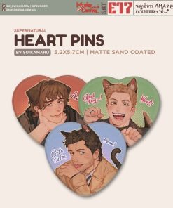 【PRE-ORDER】 [Supernatural] Heart Pins by Suikamaru (shipment within November)